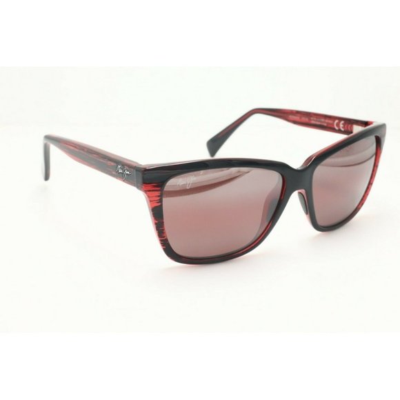 Maui Jim Jacaranda MJ 763-07C Square Tortoise Polarized Sunglasses Pink Lens (B) - Picture 3 of 5